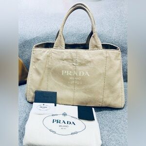 Prada Large Canapa Tote Bag - Corda